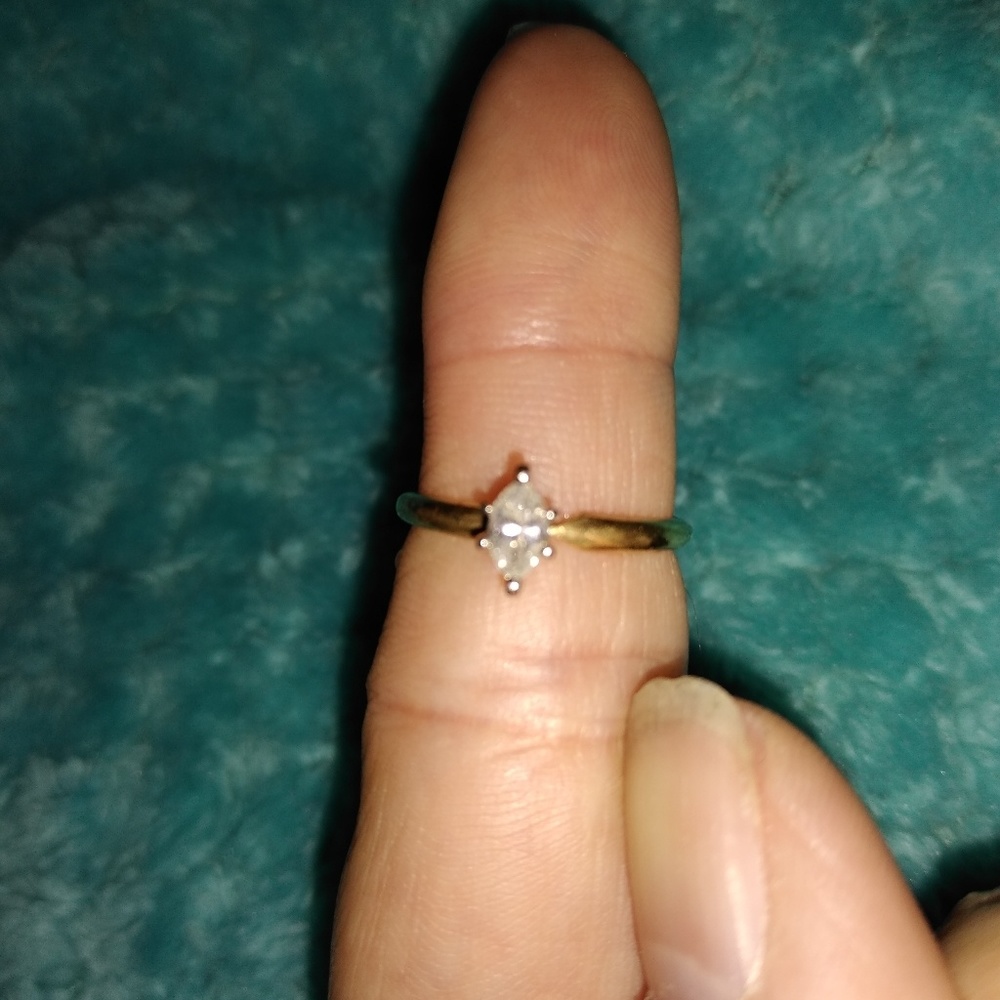 14k yellow gold wedding set